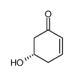 (5S)-5-hydroxycyclohex-2-enone结构式