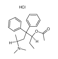 (-)-α-Acetylmethadol Hydrochloride Structure