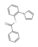 Benzenecarbothioicacid, S-[2-(1H-pyrrol-1-yl)phenyl] ester结构式