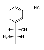 (+/-)-Norpseudoephedrine hydrochloride Structure