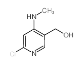 (6-氯-4-(甲基氨基)吡啶-3-基)甲醇结构式