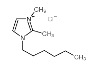 1-己基-2,3-二甲基咪唑氯盐结构式