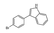 3-(4-Bromophenyl)-1H-indole结构式