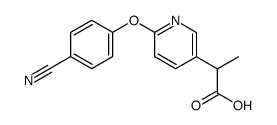 2-[6-(4-Cyano-phenoxy)-pyridin-3-yl]-propionic acid Structure