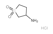 3-Aminotetrahydrothiophene 1,1-dioxide hydrochloride Structure