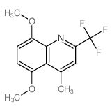 5,8-dimethoxy-4-methyl-2-(trifluoromethyl)quinoline结构式