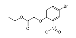 乙基 2-(4-溴-2-硝基苯氧基)醋酸盐结构式