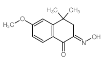(2Z)-2-hydroxyimino-6-methoxy-4,4-dimethyl-tetralin-1-one Structure