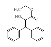 ethyl 2-hydroxy-3,3-diphenyl-propanoate结构式