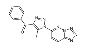 (5-methyl-1-tetrazolo[1,5-b]pyridazin-6-yl-1H-[1,2,3]triazol-4-yl)-phenyl-methanone结构式