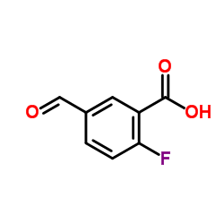 2-Fluoro-5-formylbenzoic acid Structure