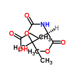 (R)-4-((叔丁氧基羰基)氨基)-5-甲氧基-5-氧代戊酸结构式