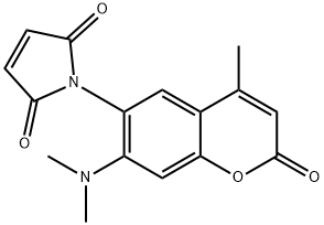 1-[7-(Dimethylamino)-4-methyl-2-oxo-2H-1-benzopyran-6-yl]-1H-pyrrole-2,5-dione structure