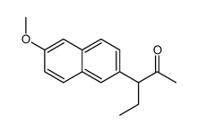 3-(6-methoxynaphthalen-2-yl)pentan-2-one结构式