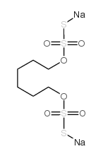 硫代硫酸 S,S'-1,6-己二醇酯二钠盐结构式