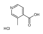 3-METHYL-4-PYRIDINECARBOXYLIC ACID, HYDROCHLORIDE Structure