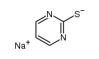 2-mercaptopyrimidine sodium salt Structure