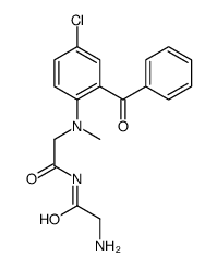 2-amino-N-[2-(2-benzoyl-4-chloro-N-methylanilino)acetyl]acetamide结构式