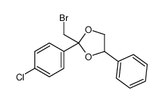 2-(bromomethyl)-2-(4-chlorophenyl)-4-phenyl-1,3-dioxolane Structure