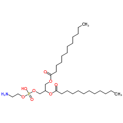 1,2-dilauroyl-sn-glycero-3-phosphoethanolamine Structure