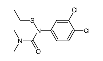 N-(3,4-dichlorophenyl)-N-ethylthio-N',N'-dimethyl-urea结构式