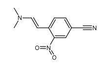 trans-4-[β-(dimethylamino)vinyl]-3-nitrobenzonitrile结构式