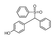 4-[benzenesulfonyl(phenyl)methyl]phenol结构式