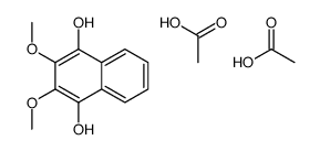 acetic acid,2,3-dimethoxynaphthalene-1,4-diol结构式