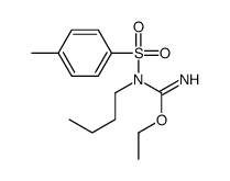 3-butyl-2-ethyl-1-(4-tolylsulfonyl)pseudourea结构式