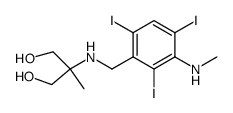 2-Methyl-2-(2,4,6-triiodo-3-methylamino-benzylamino)-propane-1,3-diol结构式