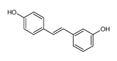 3-[2-(4-hydroxyphenyl)ethenyl]phenol结构式