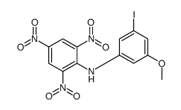 N-(3-iodo-5-methoxyphenyl)-2,4,6-trinitroaniline结构式