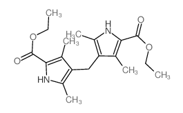 4,4-Methylenebis(3,5-dimethyl-1H-pyrrole-2-carboxylic acid) diethyl ester结构式