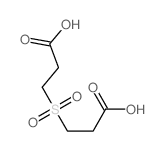 Propanoic acid,3,3'-sulfonylbis-结构式