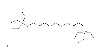 triethyl-[2-[5-[2-(triethylazaniumyl)ethoxy]pentoxy]ethyl]azanium,diiodide结构式
