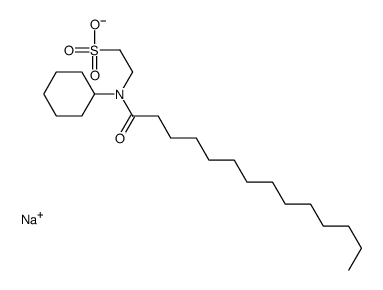 sodium 2-[cyclohexyl(1-oxotetradecyl)amino]ethanesulphonic结构式