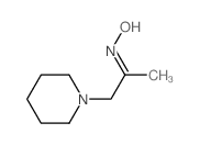 2-Propanone,1-(1-piperidinyl)-, oxime Structure