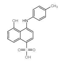8-(4-methylanilino)-1-naphthol-5-sulfonic acid结构式
