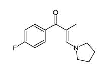 (E)-1-(4-fluorophenyl)-2-methyl-3-pyrrolidin-1-ylprop-2-en-1-one Structure