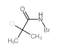 Propanamide,N-bromo-2-chloro-2-methyl-结构式