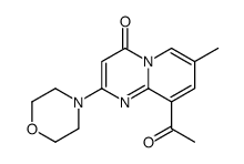 9-乙酰基-7-甲基-2-吗啉基-4H-吡啶并[1,2-a]嘧啶-4-酮结构式