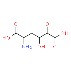 alpha-amino-gamma,delta-dihydroxyadipic acid structure