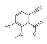 4-Hydroxy-3-methoxy-2-nitrobenzonitrile结构式