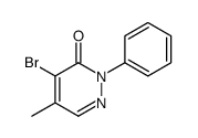 4-bromo-5-methyl-2-phenylpyridazin-3-one Structure