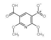 2,6-二甲氧基-5-硝基吡啶-3-羧酸结构式