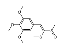 methyl(1-(methylsulfinyl)-2-(3,4,5-trimethoxyphenyl)vinyl)sulfane结构式
