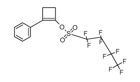2-phenylcyclobut-1-en-1-yl 1,1,2,2,3,3,4,4,4-nonafluorobutane-1-sulfonate结构式
