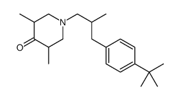 1-[3-(4-tert-butylphenyl)-2-methylpropyl]-3,5-dimethylpiperidin-4-one结构式