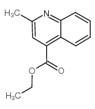 2-甲基喹啉-4-甲酸乙酯结构式