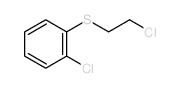 Benzene,1-chloro-2-[(2-chloroethyl)thio]- structure